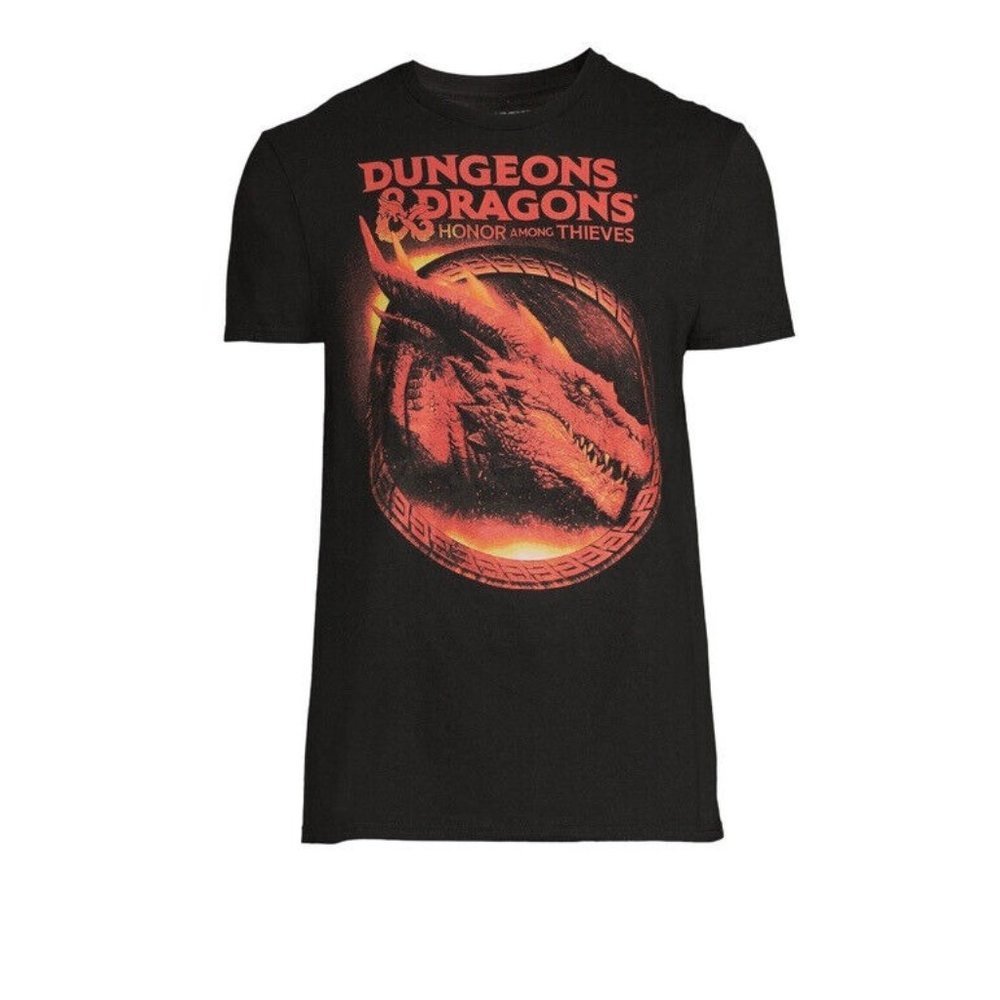 Dungeons & Dragons Men's Honor Among Thieves Graphic T-shirt Size 3XL Black Tee